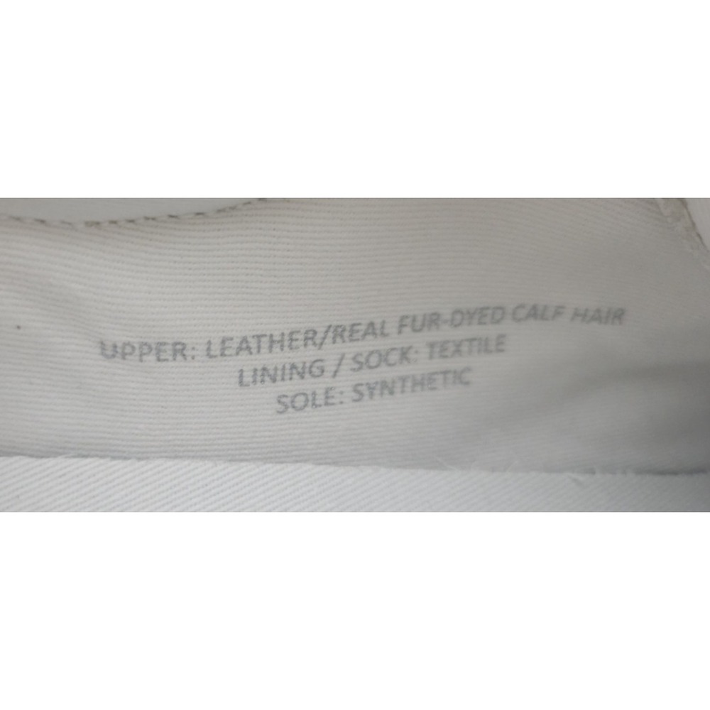 Madewell Kickoff Trainer Sneakers Leather and Spot Dot Calf Hair Women 6.5M - Picture 11 of 11